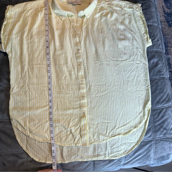 LOFT Yellow Striped Women's Top - Picture 10 of 10